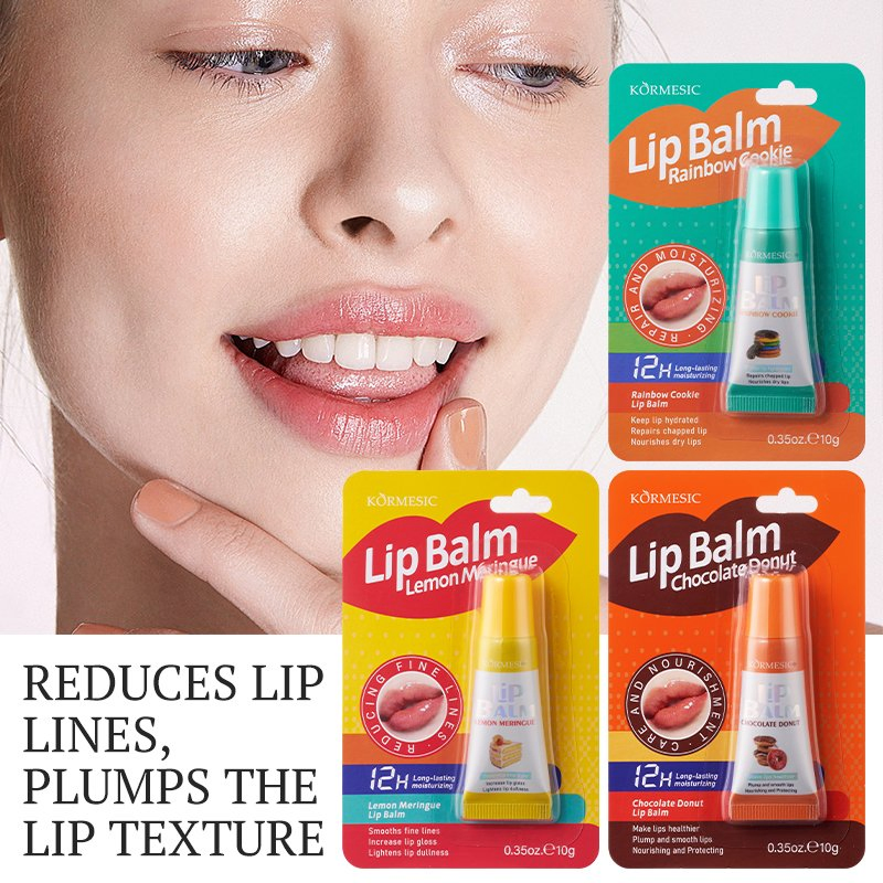 Factory Price Chocolate Donut Moisture Soften Brighten Nourish Lip Balm