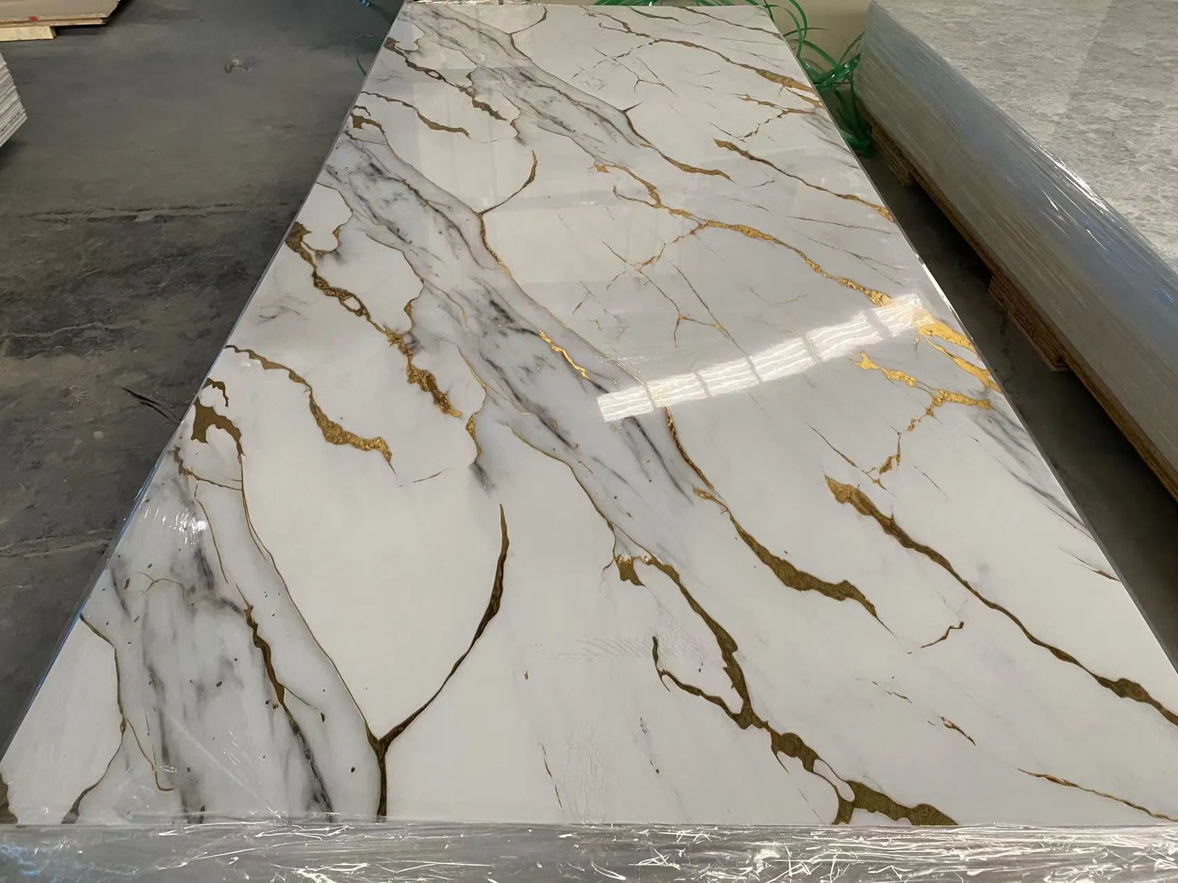 UV Coated PVC Marble Sheet for Interior Design Enhancement