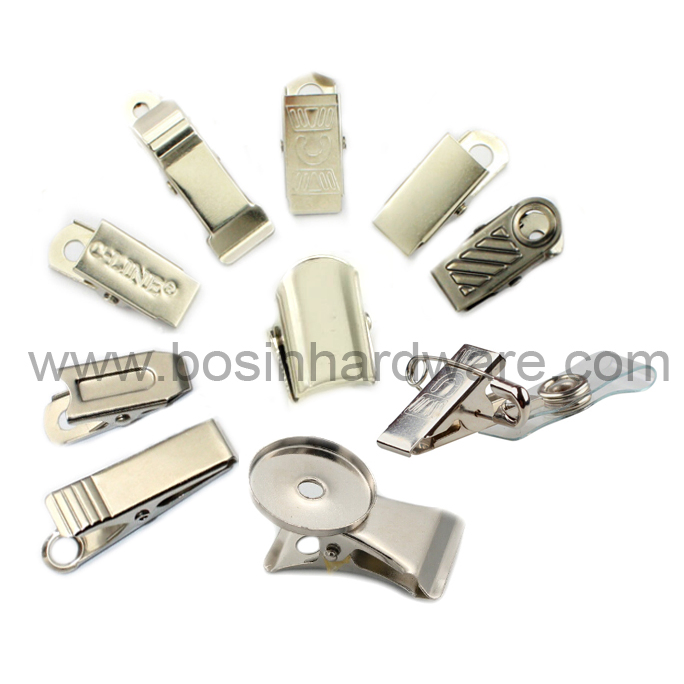 White Metal Curtain Clip with Ring
