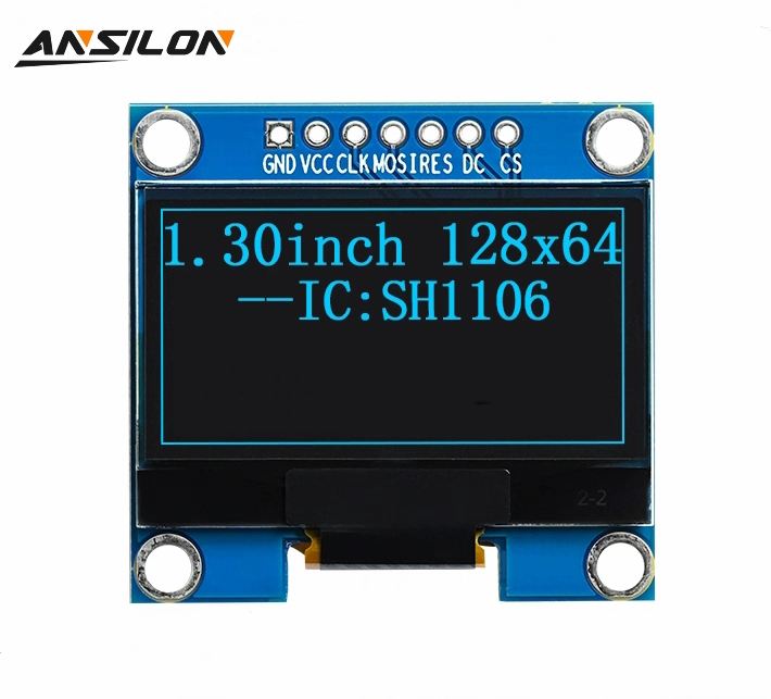 OLED-дисплей 1.3 дюйма, 128x64, интерфейс SPI
