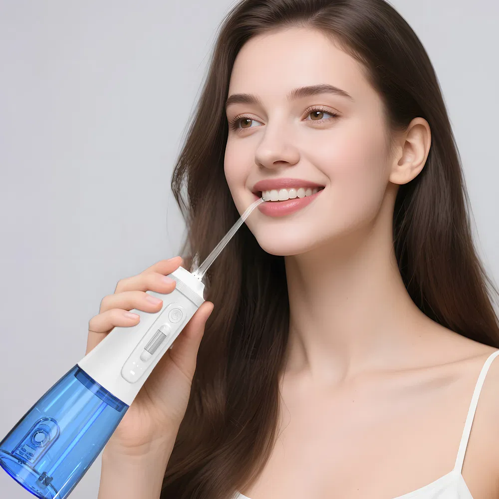 DIY Mode Dental Care Cordless Water Dental Flosser Oral Irrigator with 300ml Water Tank