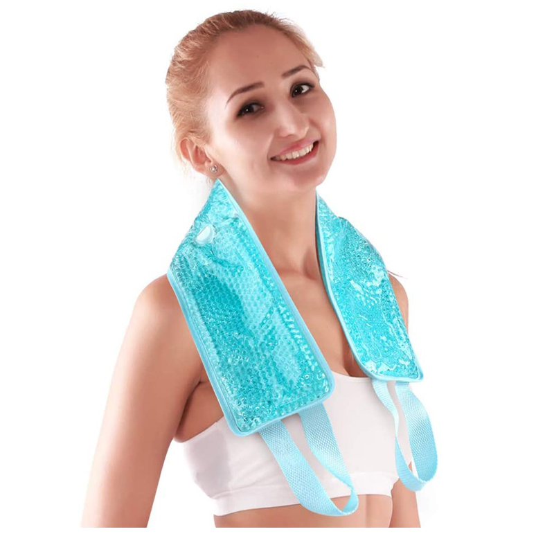 Hot Cold Therapy Pack Neck Shoulder Gel Beads Cooling Wrap