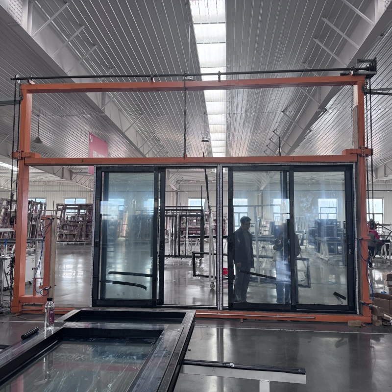 Durable Heavy Duty Thermal Break Exterior Door Outdoor Sound Insulation Double Glazing Sliding Balcony Window Door