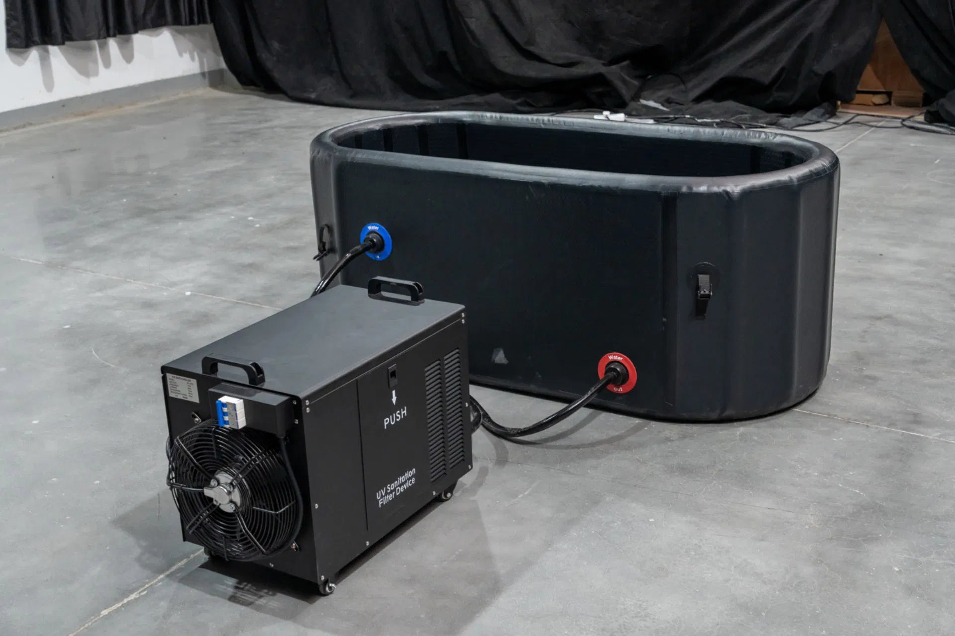 Надувная круглая переносная ледяная ванна 1HP