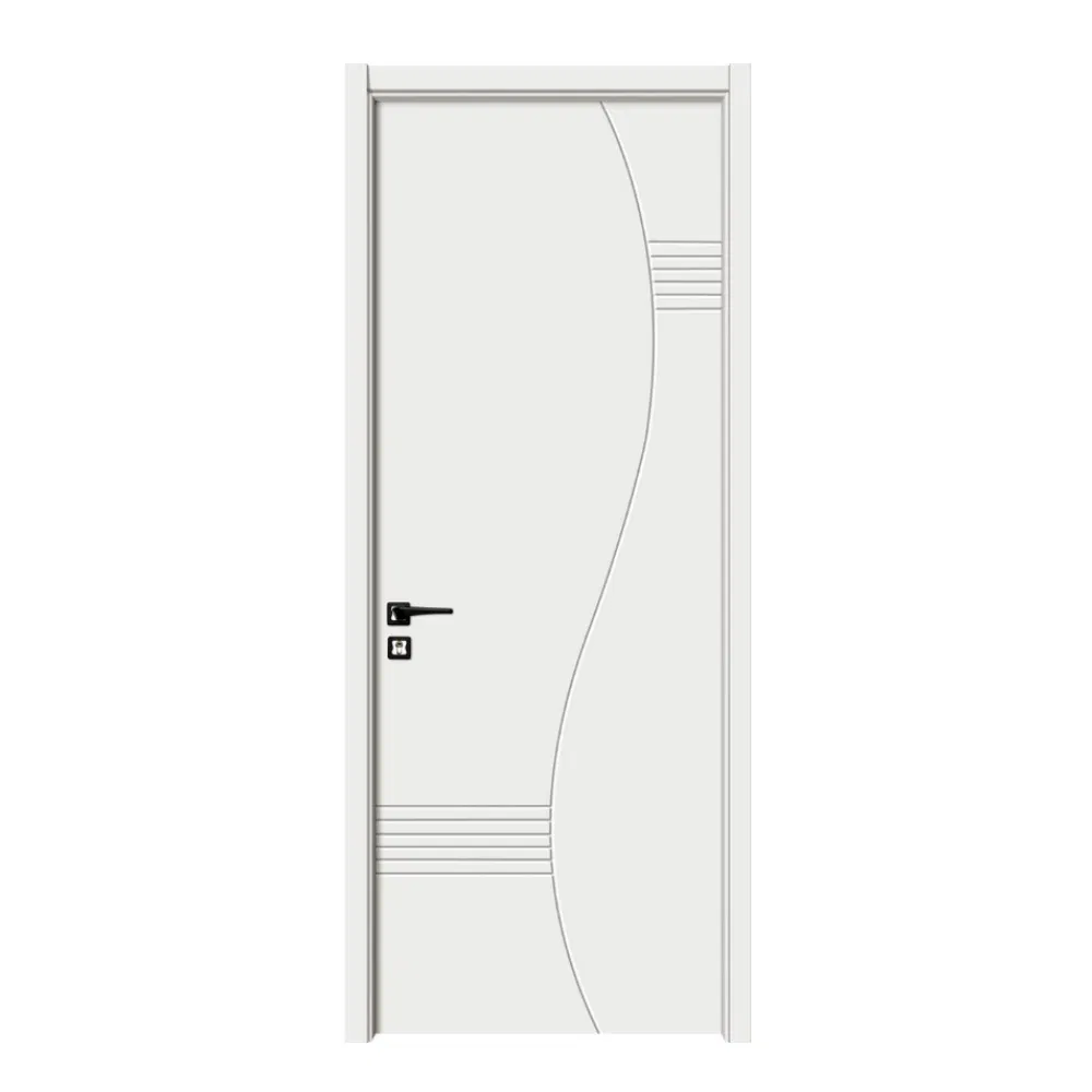Wooden Interior Design Hot Sale Four Lines Model Door