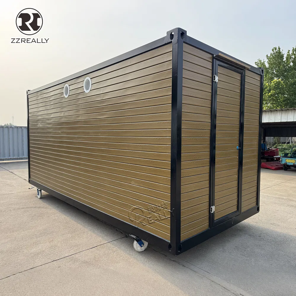 Prefabricated Street Bubble Tea Ice Cream Bar Container House Outdoor Fast Outdoor Food Kiosk Container Restaurant with Full Kitchen