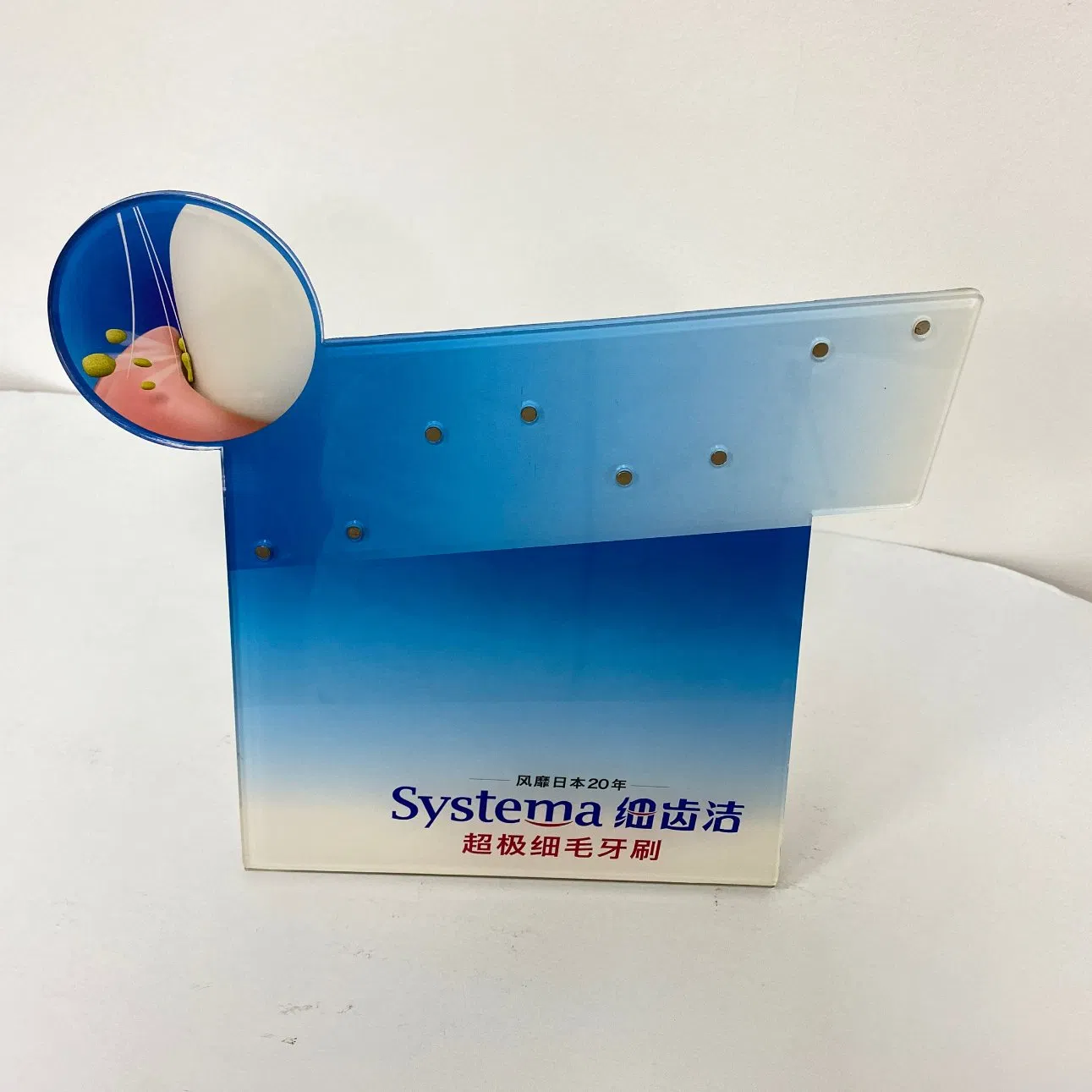 Advertising Terminal Payment Table Kiosk Table Top Label Sign Board Holder with Base