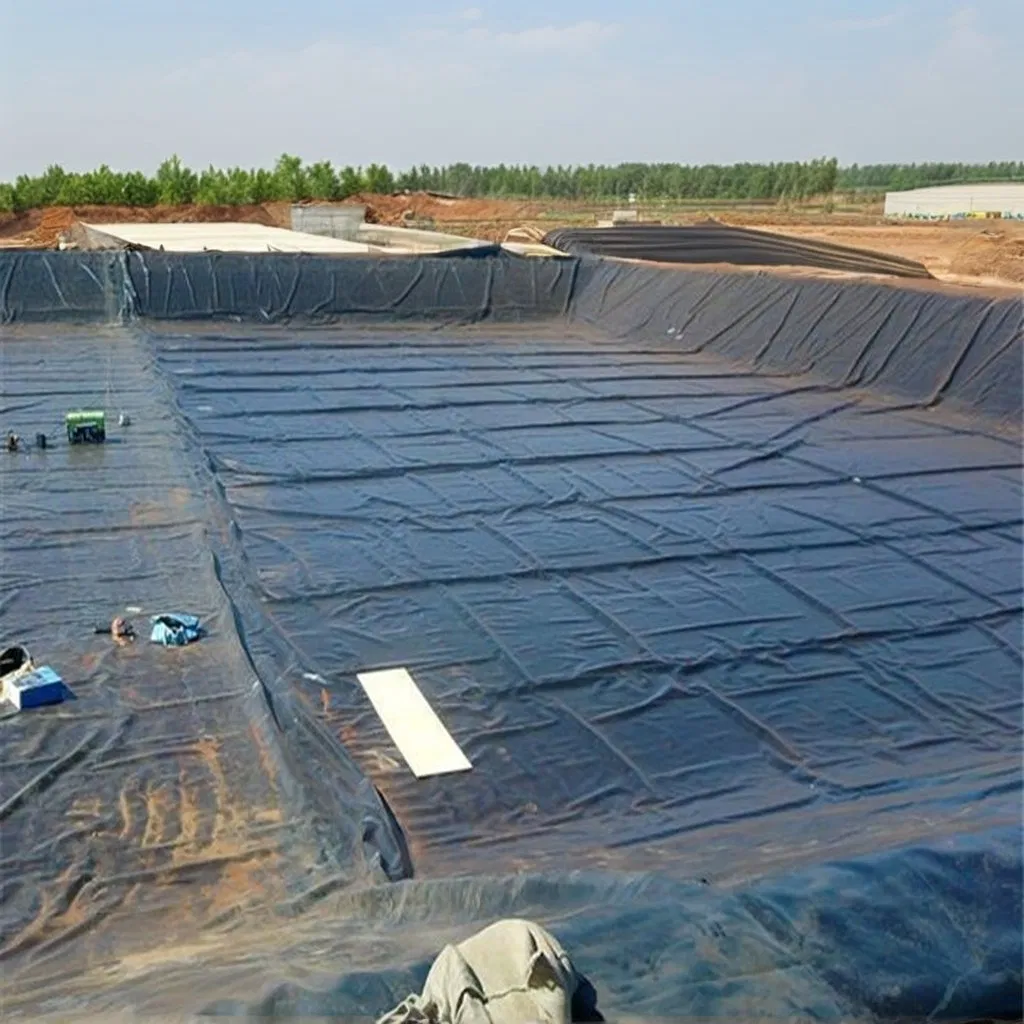 Geomembrana Aquaculture Fish Farm Shrimp Pond Liners 0.35mm 0.5mm 1mm 1.5mm 2mm Impermeable HDPE Geomembrane