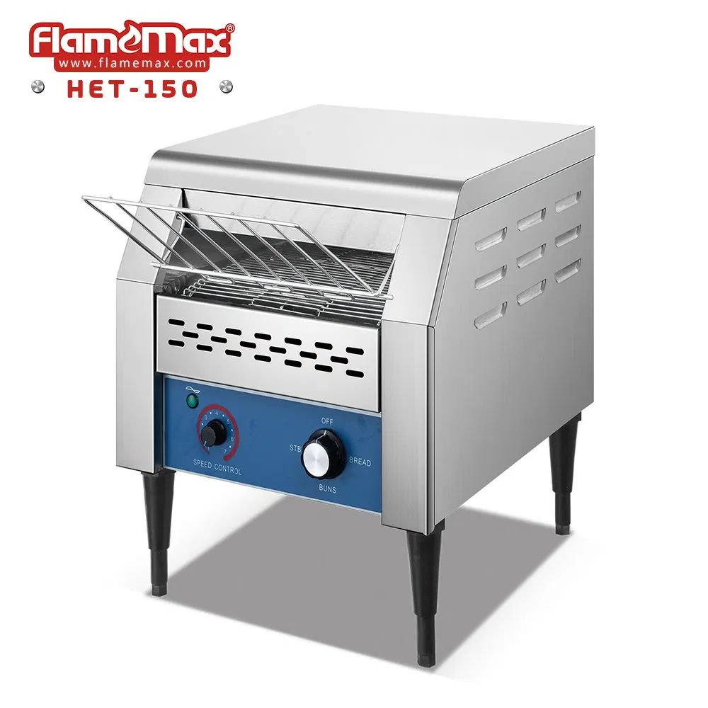 Stainless Steel Electric Commercial Bread Conveyor Toaster for Restaurant (Het-150)