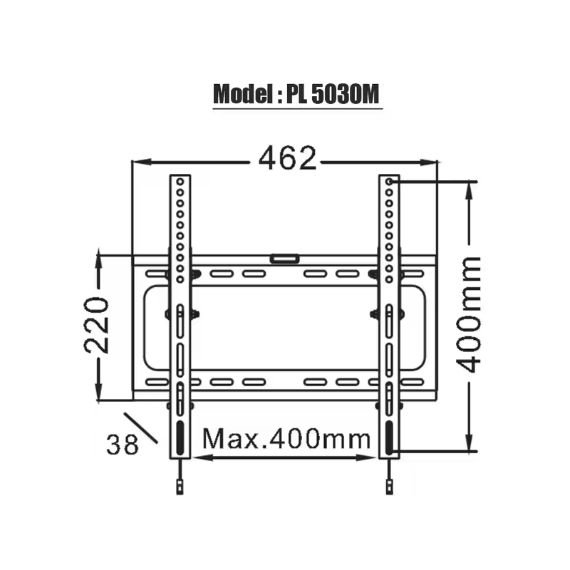 TV Wall Mounting Bracket 32-55" Vesa Max. 400*400 with Tilt