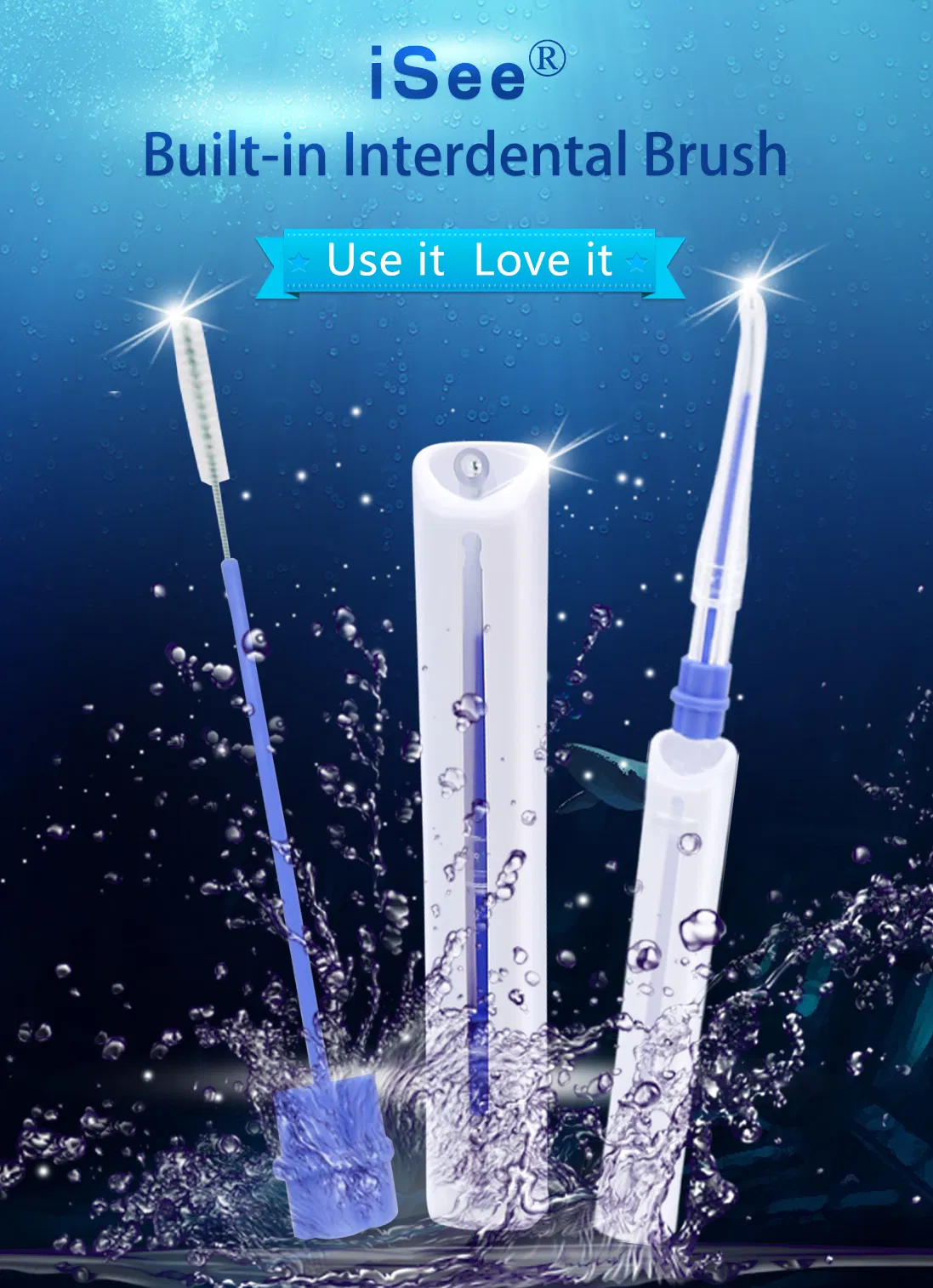 Isee Interdental Brush for Travel and Home Oral Care