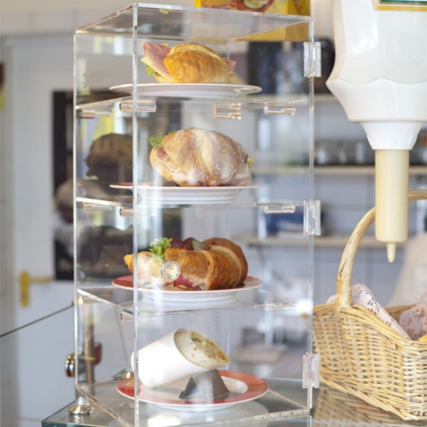 Lightweight Easy Handle Strong Stability Smooth Edges Acrylic Display Rack