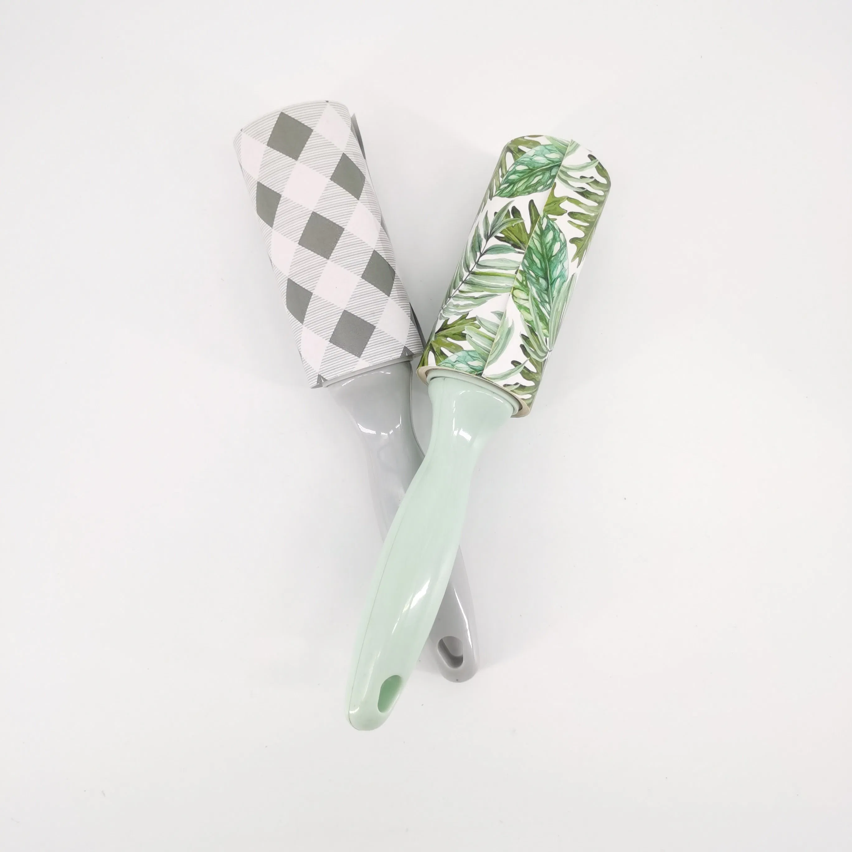 Reusable Manual Plastic Style Household Cleaning Set Sticky Paper Lint Roller for Pet Hair Removal Brush