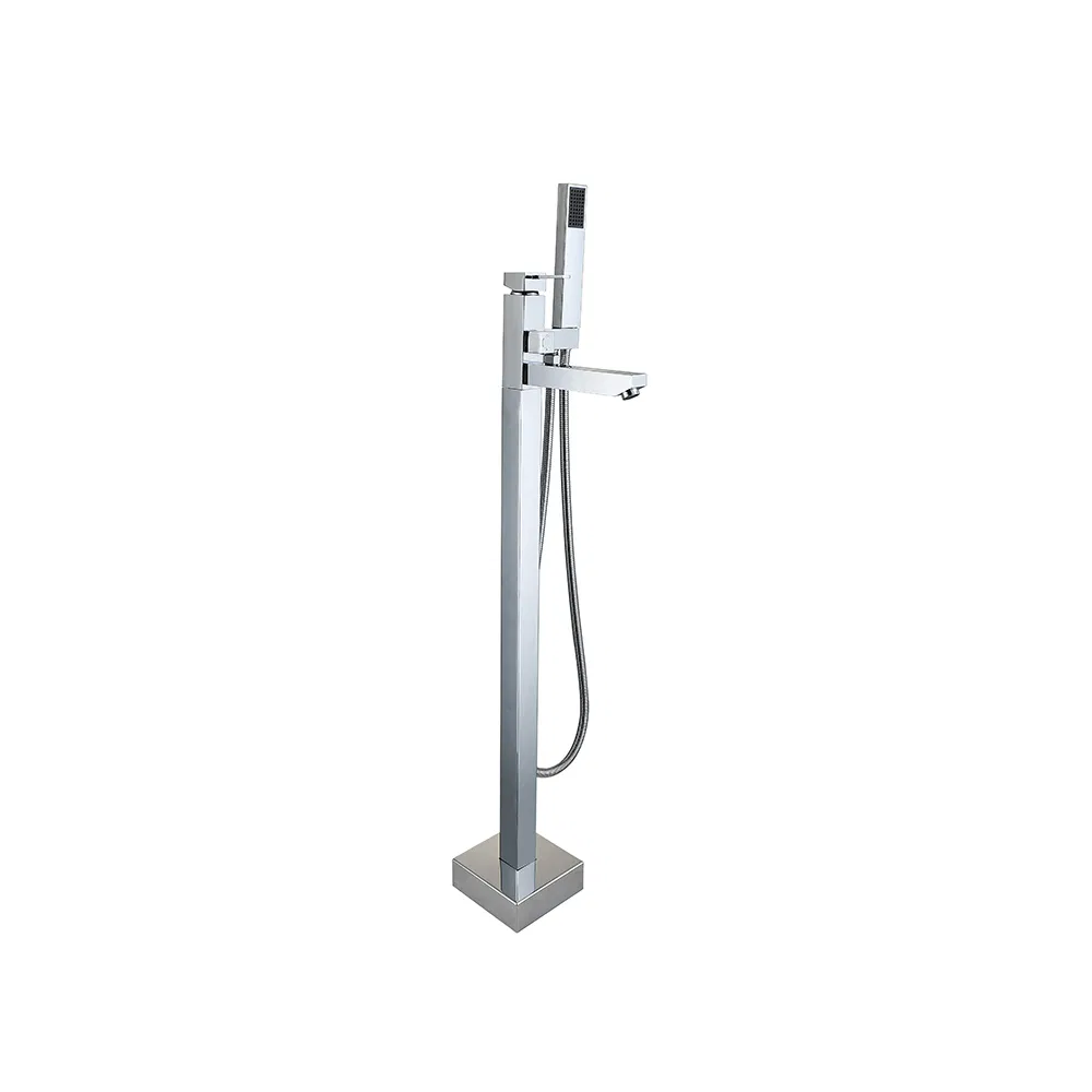 Bathroom Bath Tub Gold Mixer Taps Free Standing Shower with Shower Head