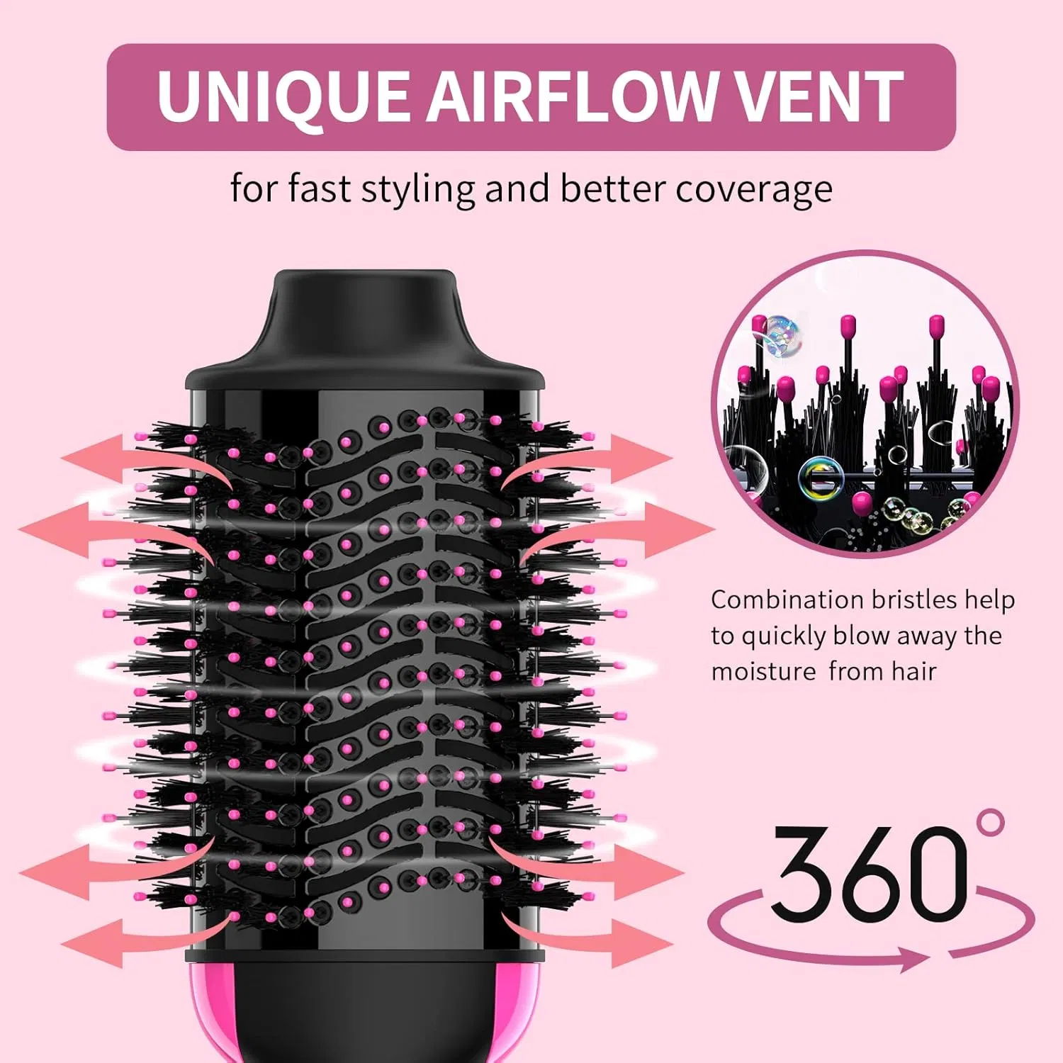 Hair Dryer and Styler Volumizer Hair Dryer Brush Blow Dryer Brush