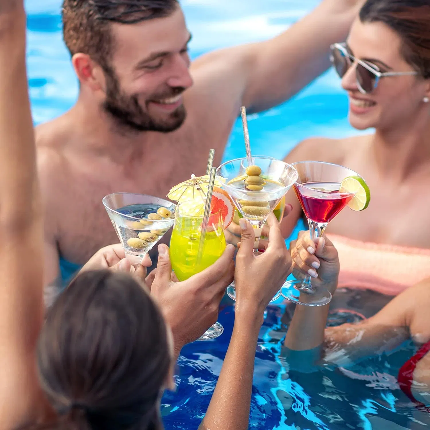 Glitter Disposable Drinking Straws Well Crafted Straws for Juices Shakes Birthday Wedding Baby Shower Decoration