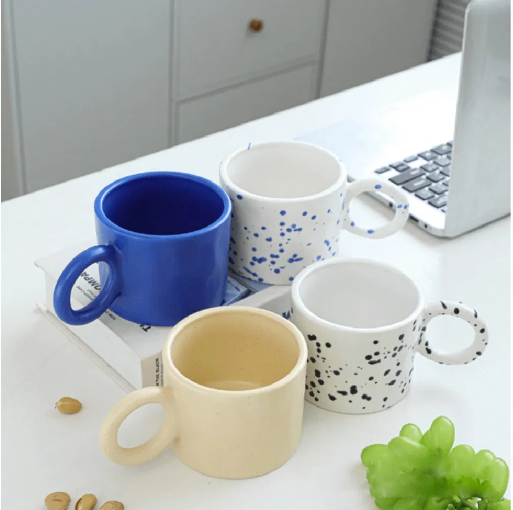 Customized Creative Mug with Coaster Personalised Ceramic Mugs for Gift