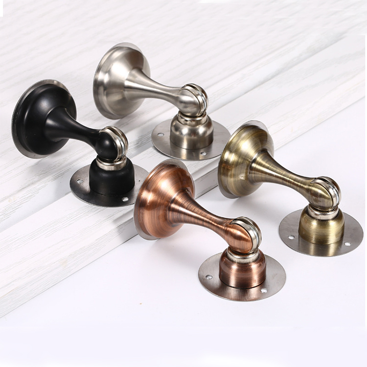 Stainless Steel Magnetic Door Stopper Sticker Hidden Door Holders
