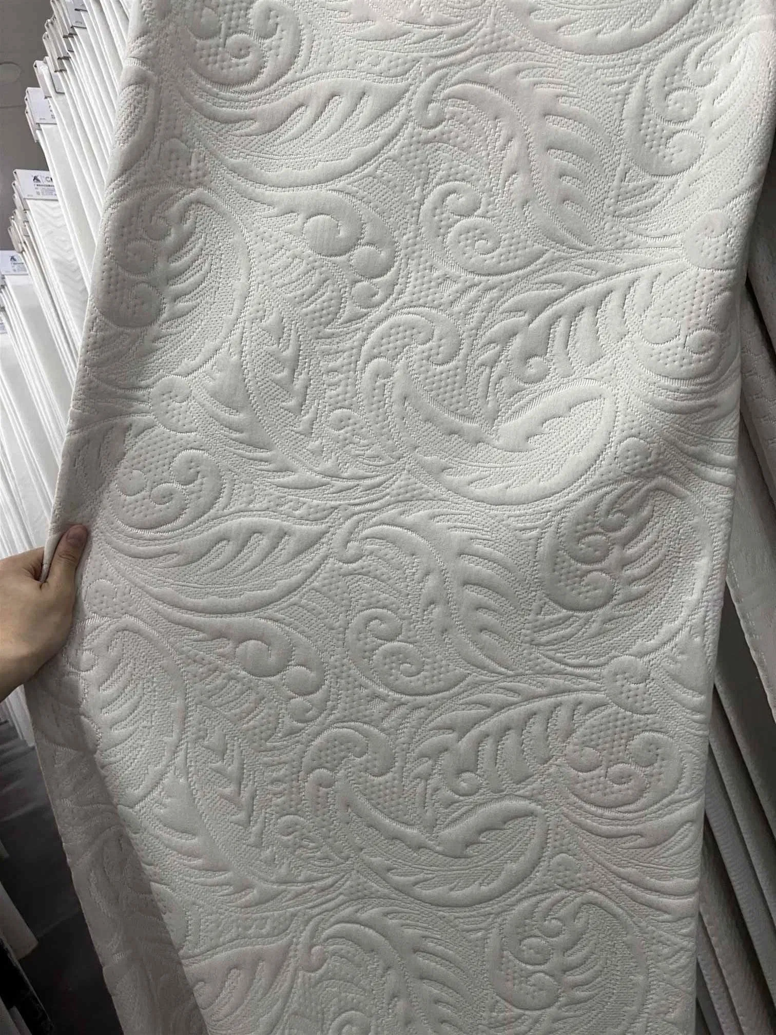 New Arrival Mattress Polyester Knitted Fabric Spandex Cotton Available