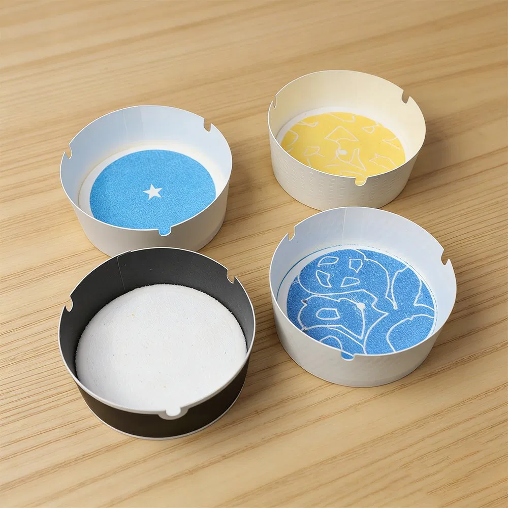 Eco Friendly Degradable Custom Colored Gel 90*35mm Paper Ashtray with Portable Design