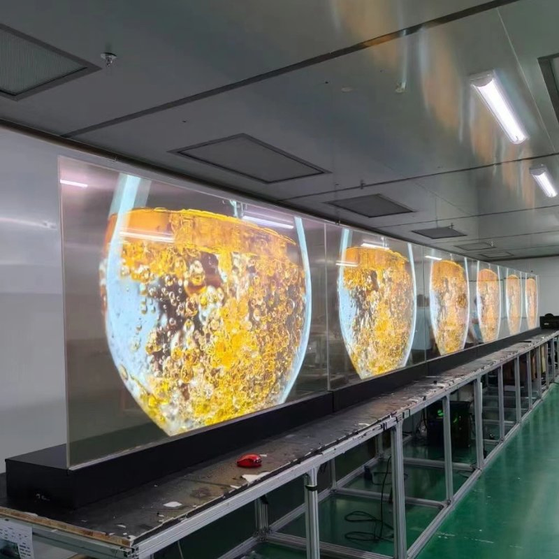 77-дюймовый прозрачный OLED дисплей с сенсорным экраном