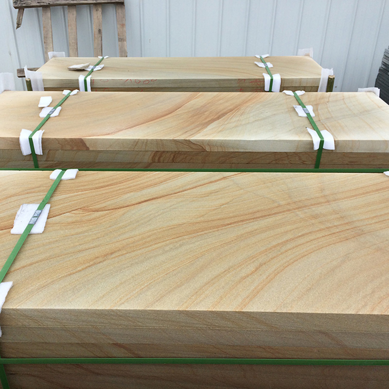 Wood-Grain Sandstone for Outdoor Wall Cladding