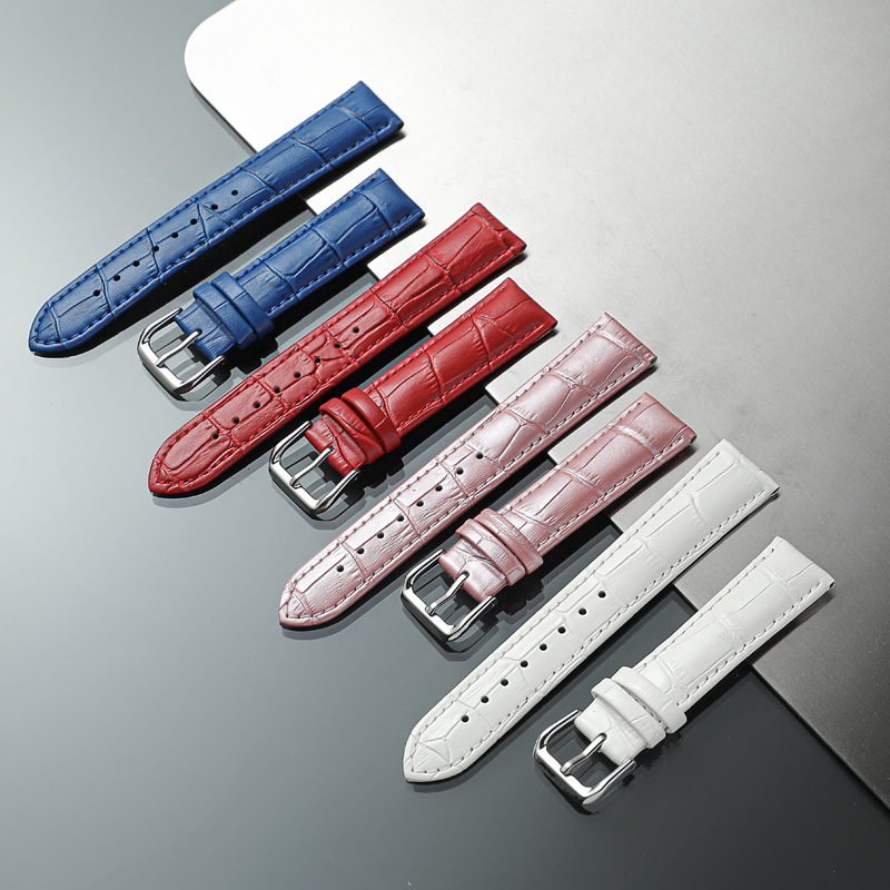 Factory Direct Genuine Leather Crocodile Bamboo Grain Pin Buckle Strap