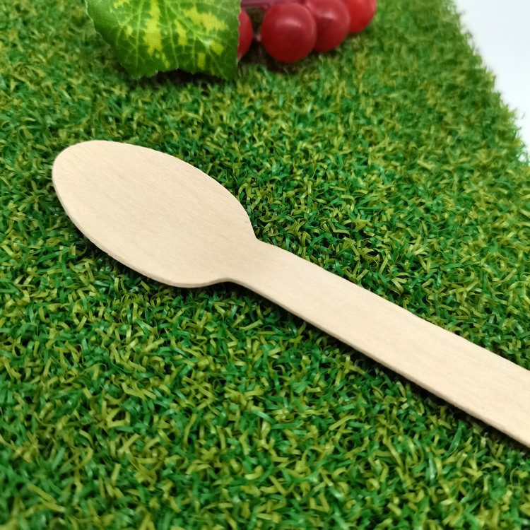 Eco Friendly Disposable Birch Wooden 100% Compostable Kitchen Forks Spoons Knives Cutlery