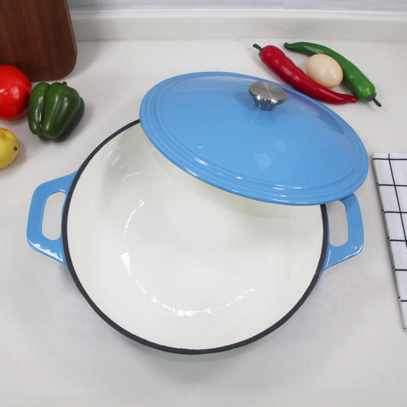 Чугунная эмалированная жаровня Dutch Oven, 30 см