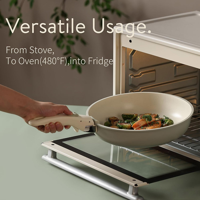 Kd Handle Non Stick Die-Casting Aluminum Cooking Casserole Granite Cookware Set Easy to Storage