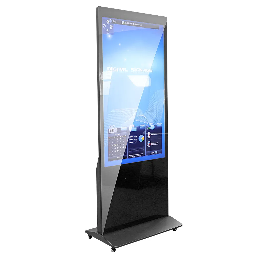 70 Inch Floor Standing Commercial Advertising Display Network WiFi Video Multimedia Ad Player HD LCD Digital Signage Information Touch Screen Kiosk