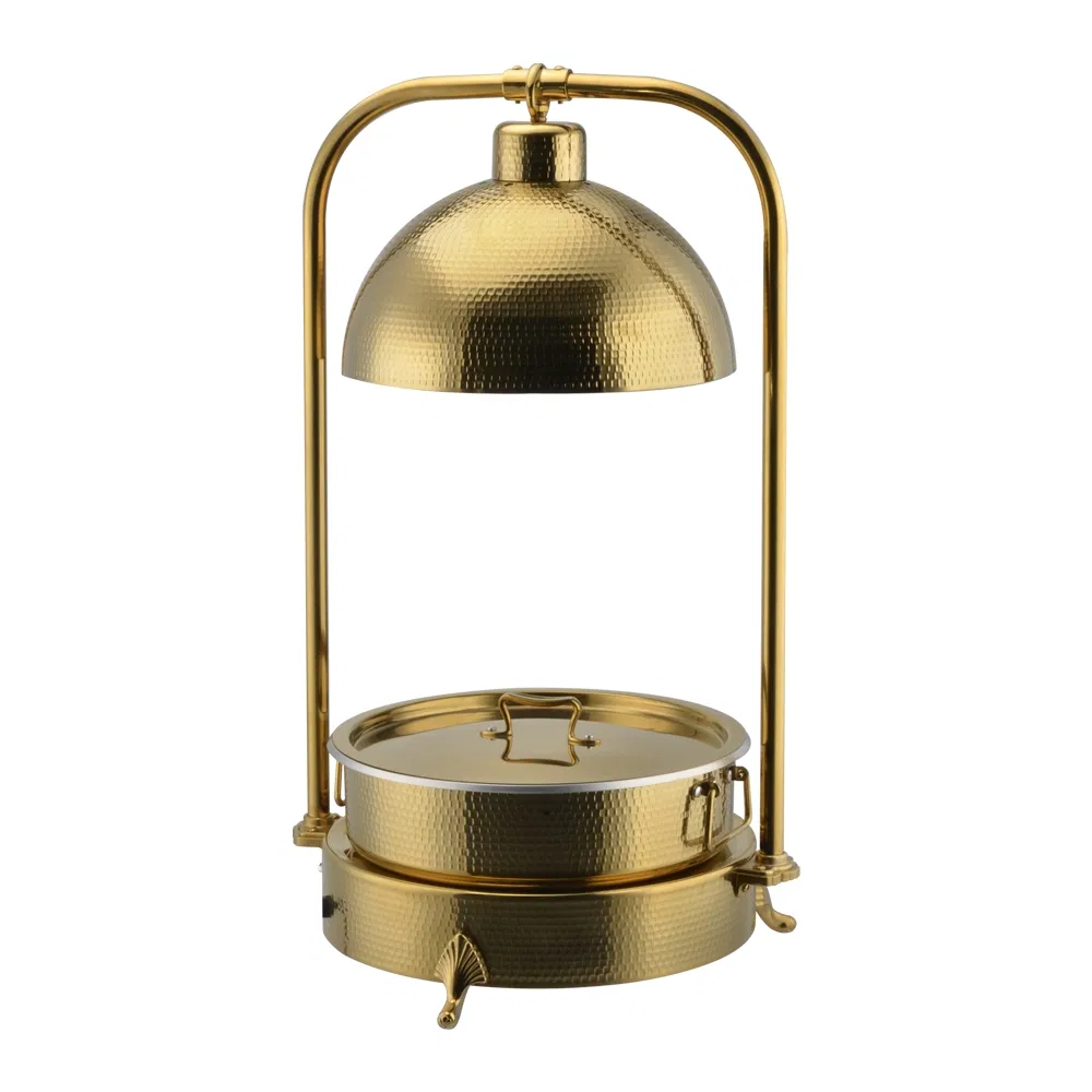 Yapamit OEM Manufacturer Round 6L Electric Chafer with LED Lamp