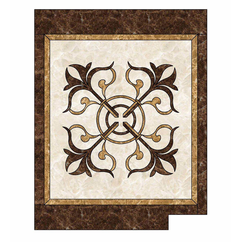 Marble Water Jet Pettern Mosaic Medallion for Home/Hotel Decoration Flooring Tile