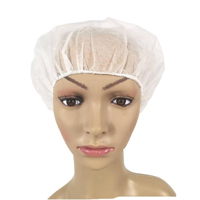 Disposable Bouffant Cap Elastic Dust Cap for Food Service Non Woven Hair Net