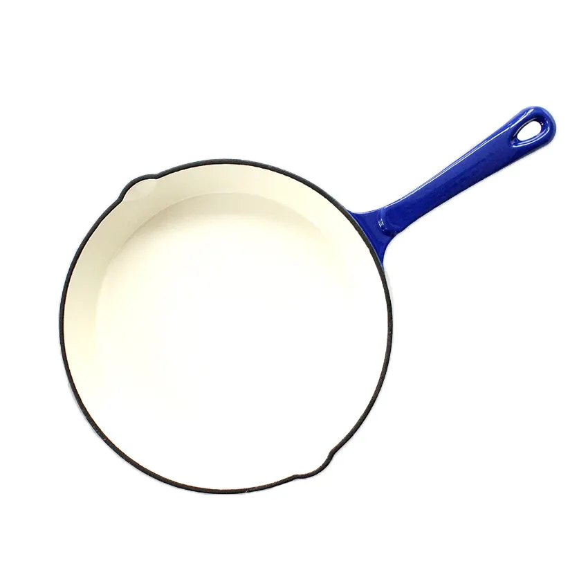 Frying Pan Non Stick Coating Skillet Cast Iron Eco-Friendly Modern Round Without Pot Cover