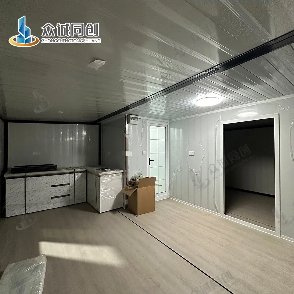 Windproof Expandable Container House with Custom Cabinets for Temporary Housing