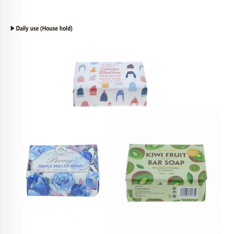 Luxury Hotel Cleaning Supplies Rectangle Soap with Hotel Waffle Slippers 03