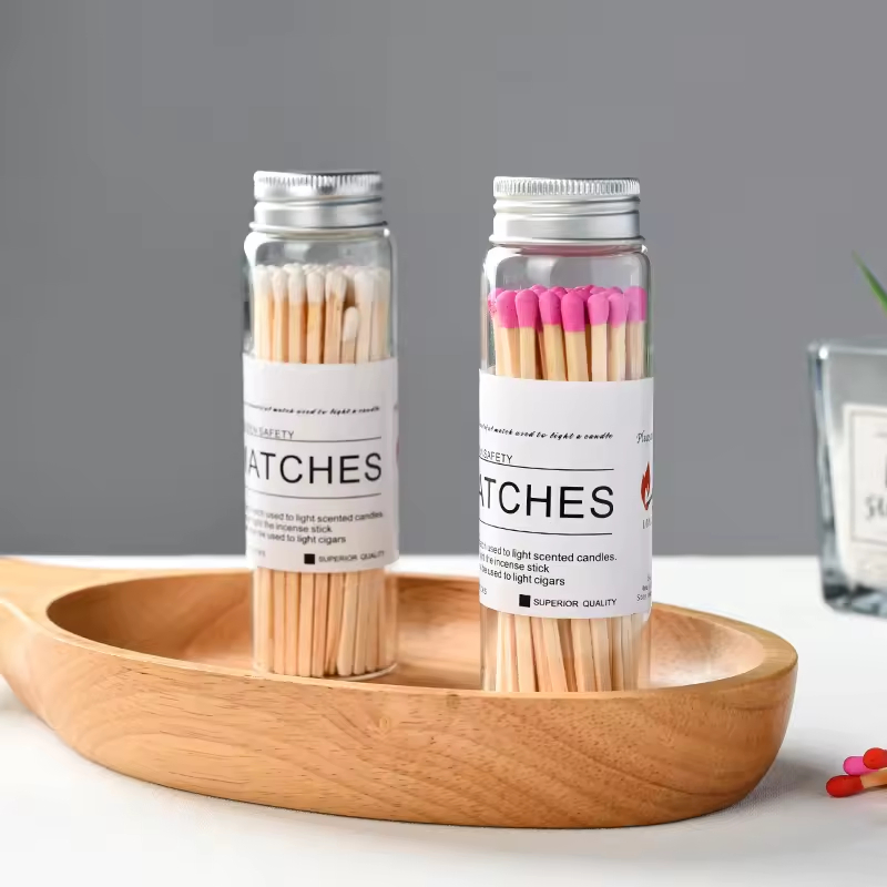 Colorful Glass Bottle Matches for Creative Art Projects