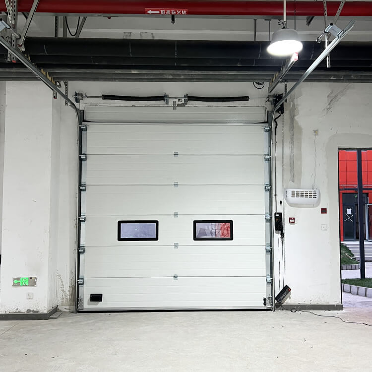 High Performance Insulated Loading Sectional Sliding Overhead Garage Door for Dock Solution