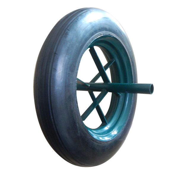 14X4 Inch Wheelbarrow Rubber Solid Wheel