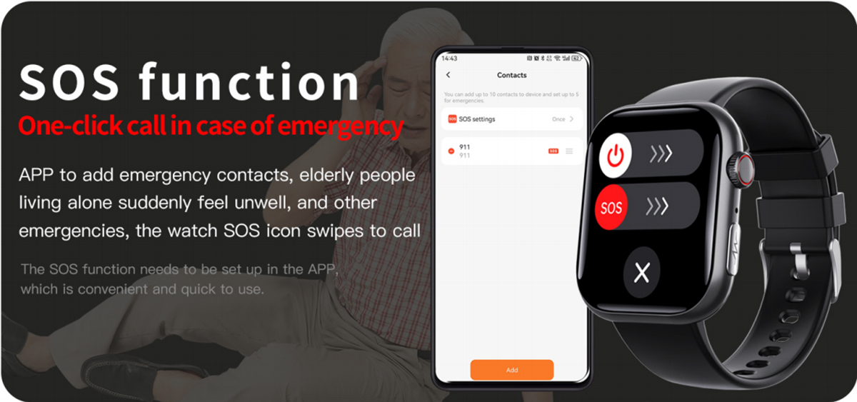 ECG Uric Acid Health Smart Watch