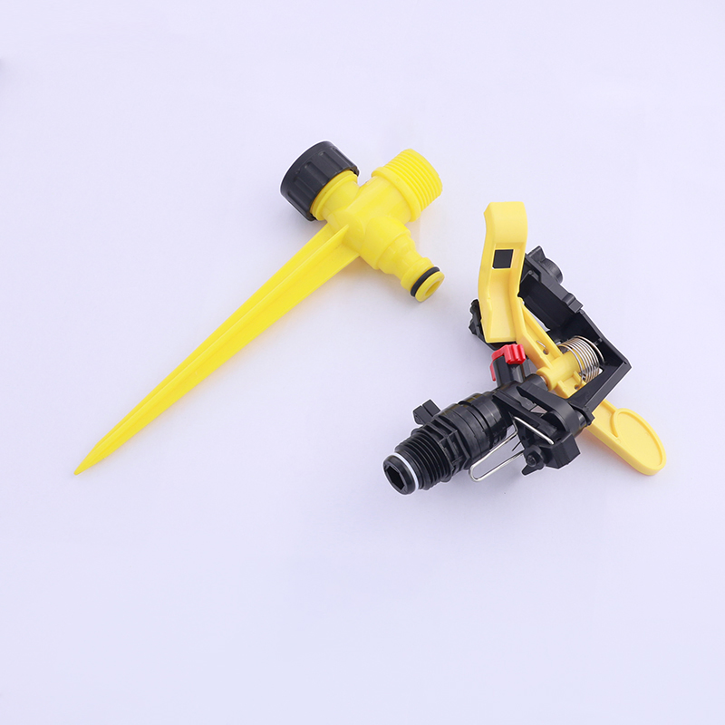 360 Degree Rotatable Single Double Hole Adjustable Plastic Sprinklers for Irrigation