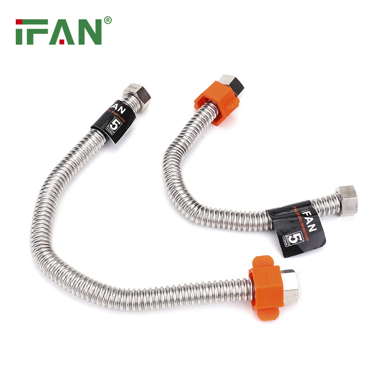 Ifan High Pressure 30-60cm Stainless Steel Braided Hose Flexible ASTM A312 Hose Braided