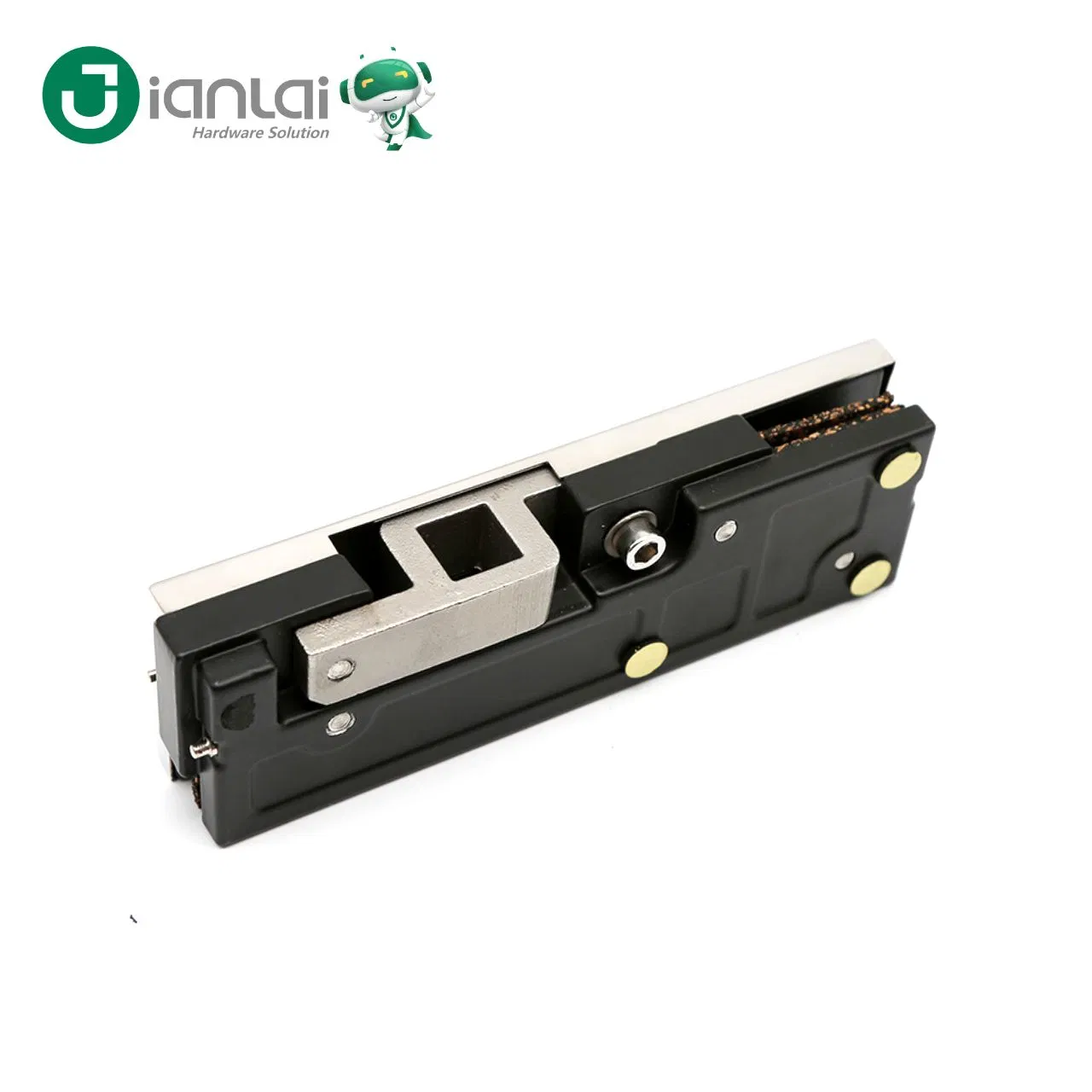 Durable Aluminum Alloy Glass Door Hardware Bottom Patch Fiffing