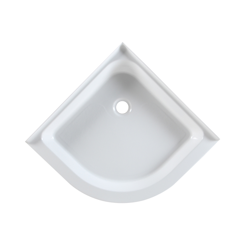 with Tile Flange Sector Round Shower Base