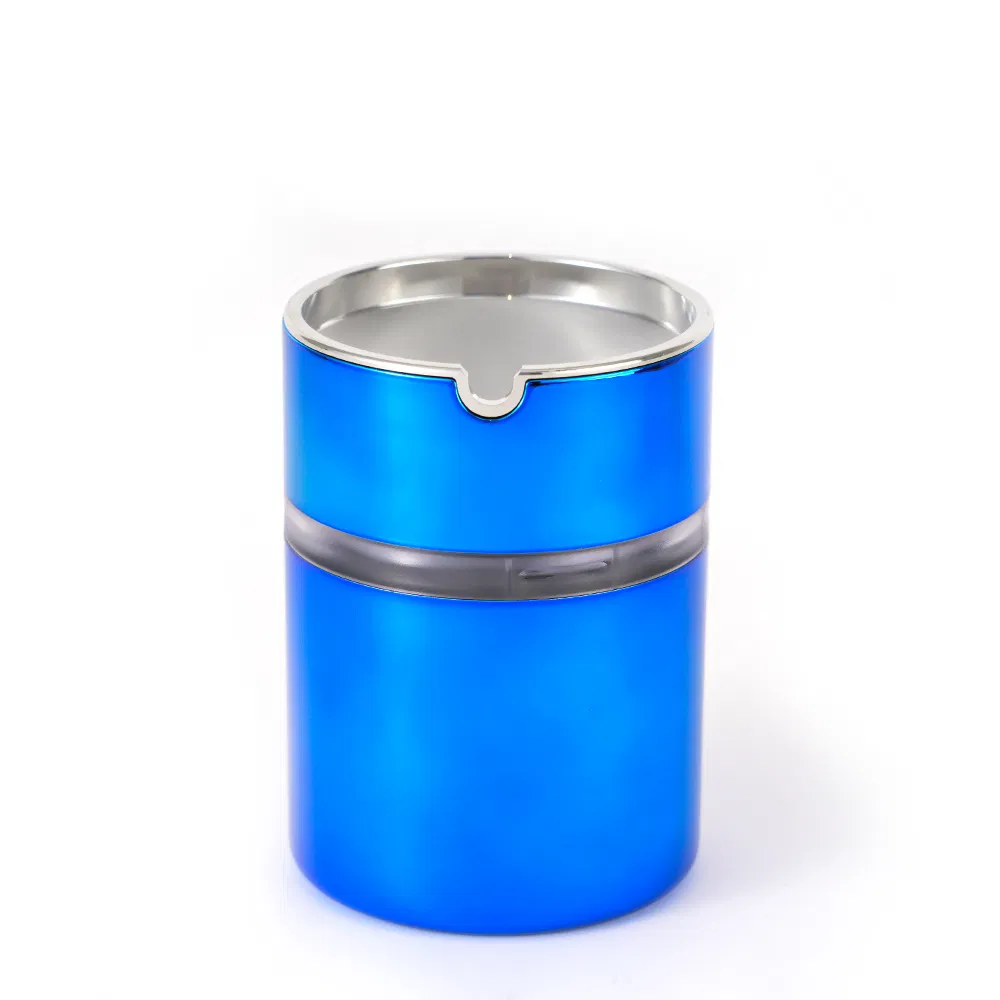 Wholesale Portable Minimalist Cheap Price Shining Plastic Car Cigarette Ashtray with Light