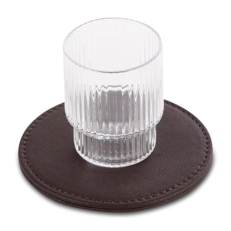 Customized Cup Mat Mug Pad Coaster Made of Bio-Based Vegan Pineapple Leather