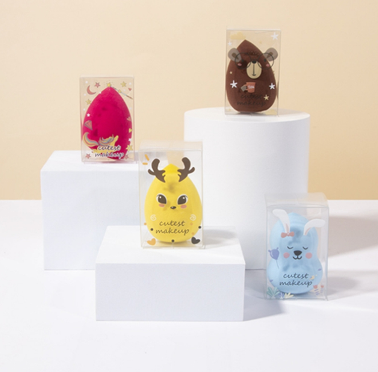 Custom Logo Beauty Sponge Private Label Cosmetics Blender Sponge Latex Free Soft Makeup Sponge