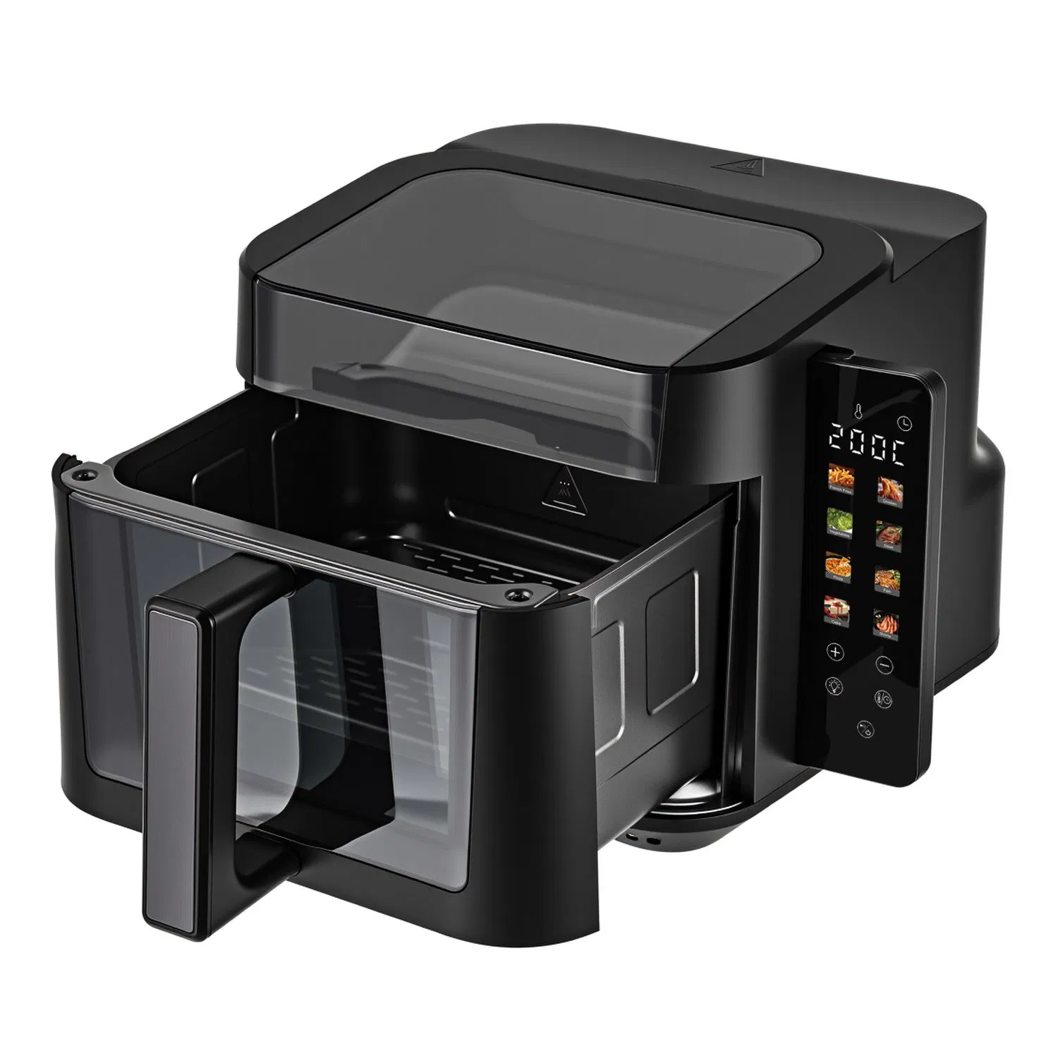 LED Touch Display Kitchen Electronics 7L with 270° Visible Window Air Fryer