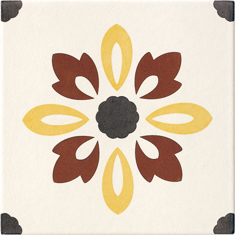 Elegant Deco Flower Porcelain Wall Tile for Kitchen Bathroom Decor